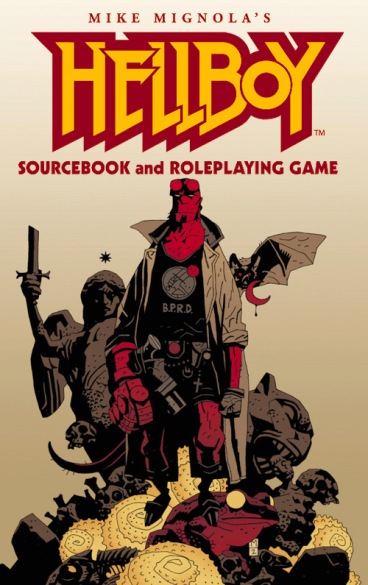 La portada del juego de rol de Hellboy, con sistema GURPS.