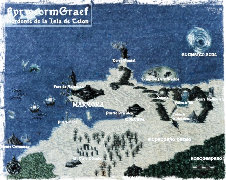 Uno de los mapas utilizados durante la aventura.
